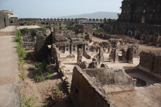 Ruins of Quarters at Janjira Fort