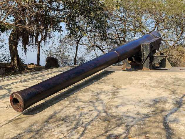 Canon at Elephanta Island, Mumbai, Maharashtra