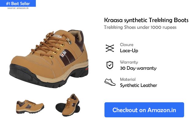 Kraasa synthetic Trekking Boots | Best Indian Treks Recommended Trekking and hiking shoes for men 