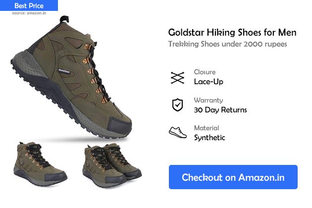 Goldster Hiking Shoes for Men | Best Indian Treks Recommended Trekking and hiking shoes for men 