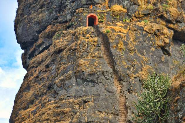 Iconic Rock Carved Steps of Harihar fort, Nashik