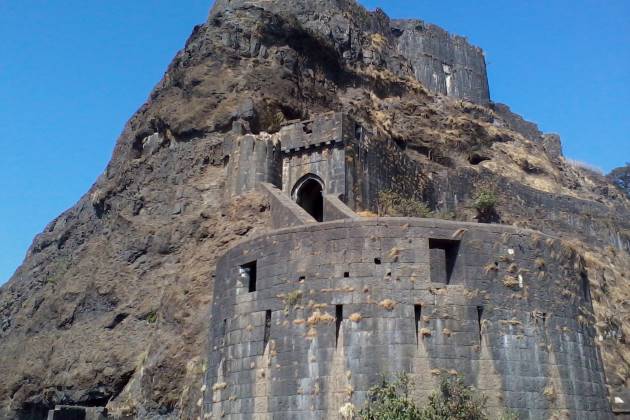 Fortification on Lohagad fort 